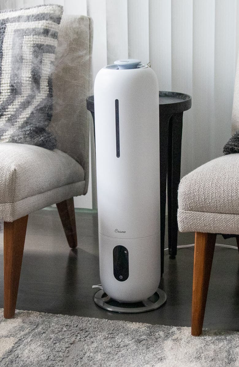 Crane Air Ultrasonic Cool Mist Tower Humidifier, Alternate, color, White