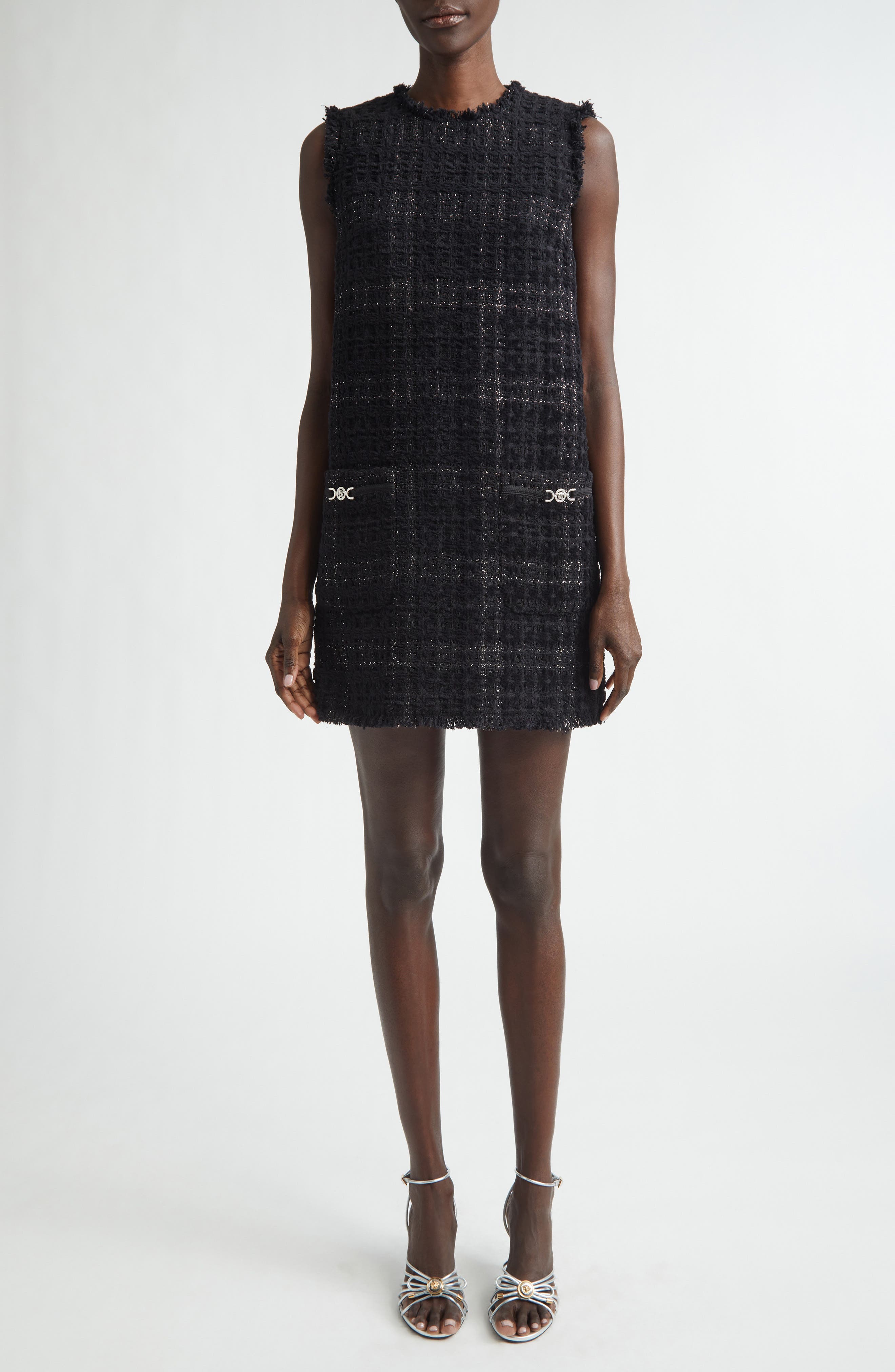 Medusa '95 Metallic Tweed Minidress