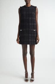 Versace Medusa '95 Metallic Tweed Minidress