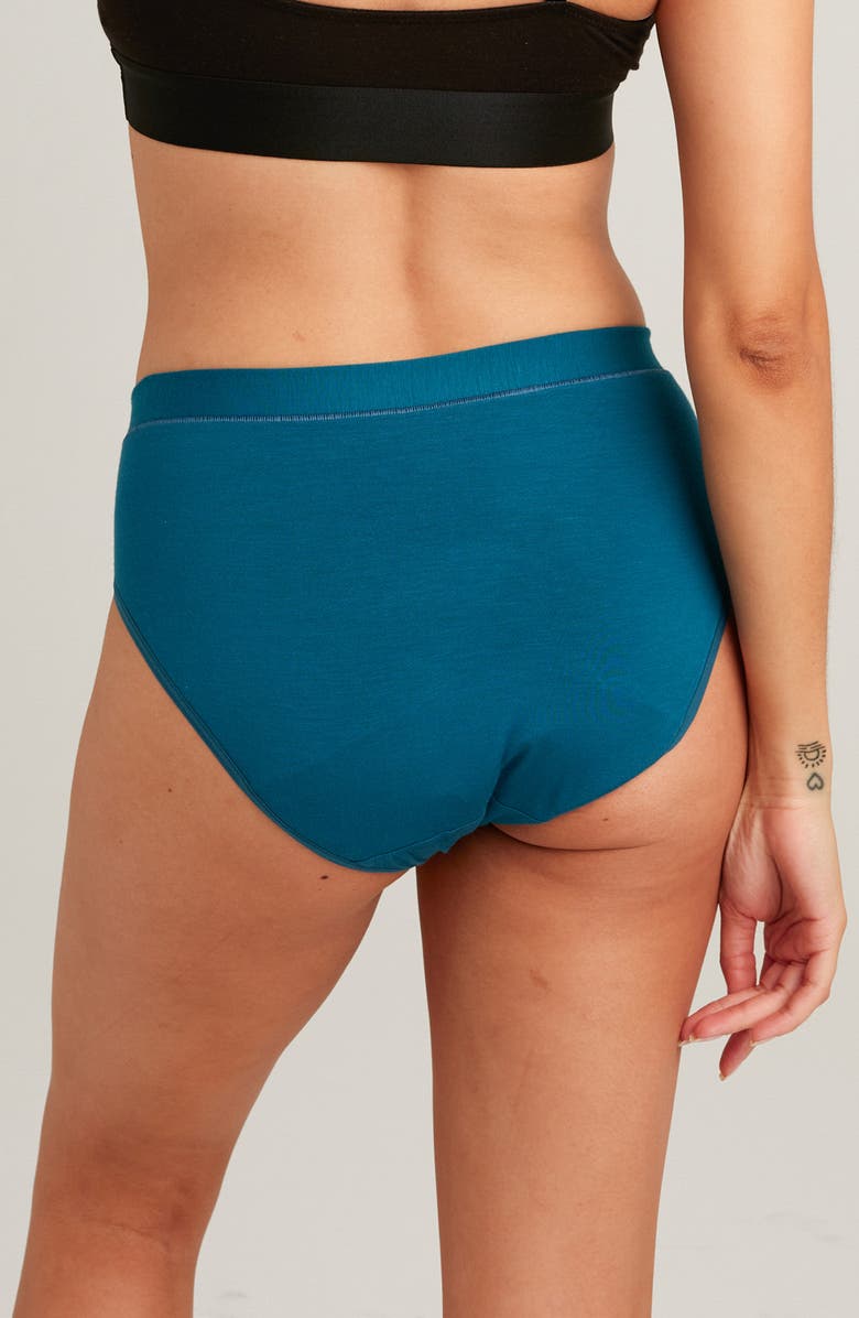 Saalt Period & Leakproof High Absorbency Comfort Briefs, Alternate, color, Blue