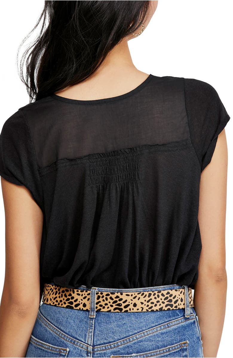 Free People Highland Button Blouse, Alternate, color, 