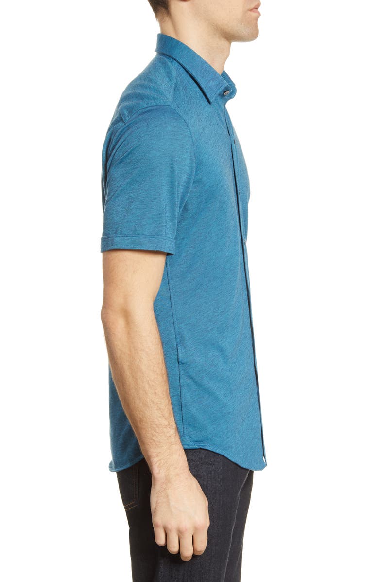 BOSS Robb Slim Fit Jersey Short Sleeve Sport Shirt, Alternate, color,