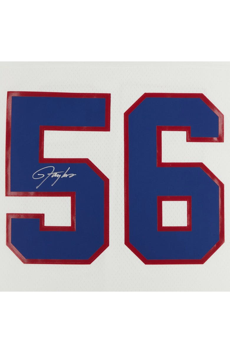 FANATICS AUTHENTIC Lawrence Taylor New York Giants Autographed White Mitchell & Ness Replica Jersey, Alternate, color, 