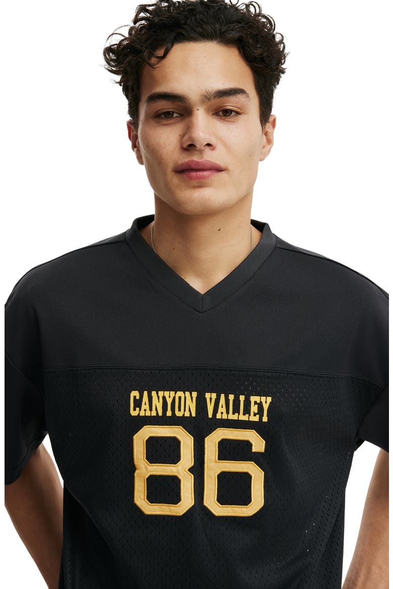 Men's Football Jersey, Alternate, color, Washed Black  Canyon Valley
