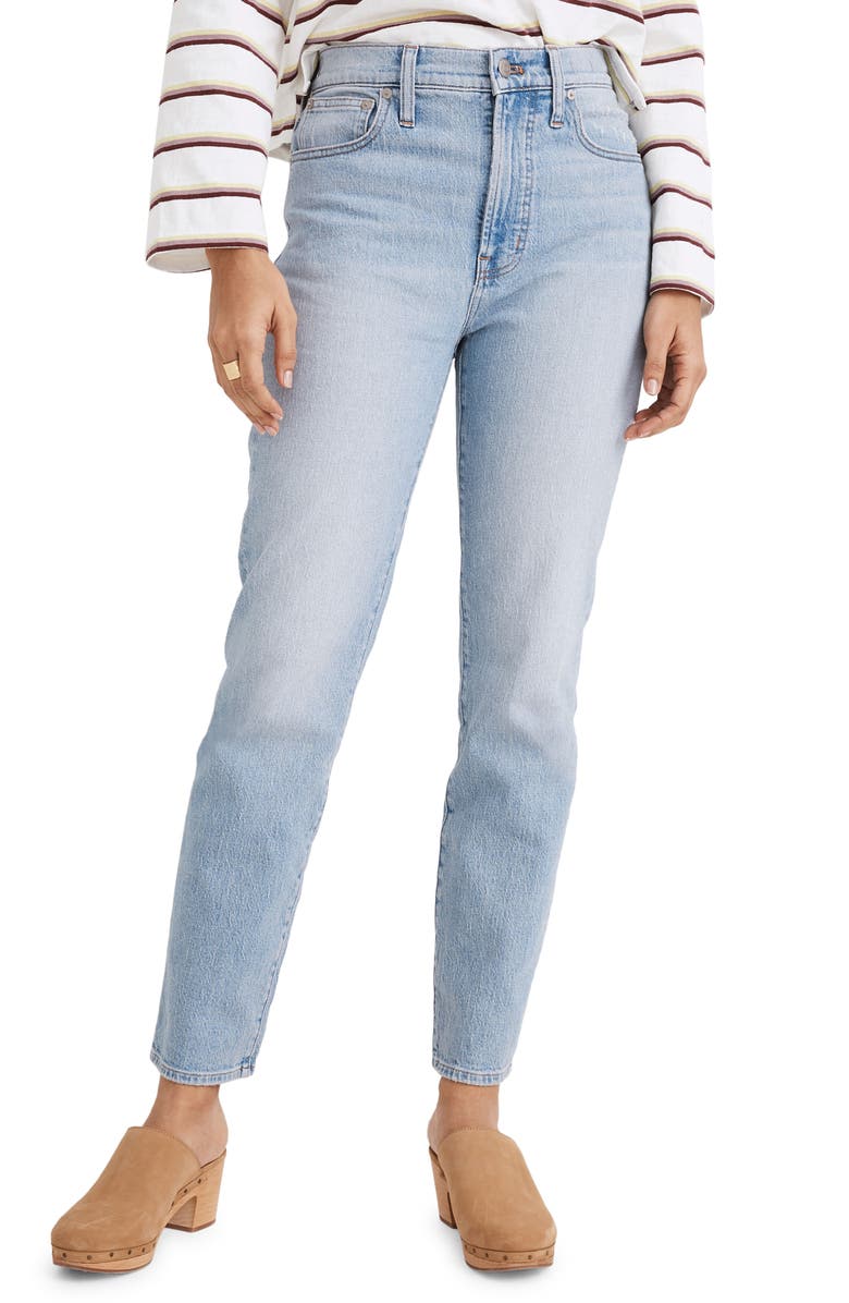 Madewell The Perfect High Waist Tapered Jeans, Main, color,