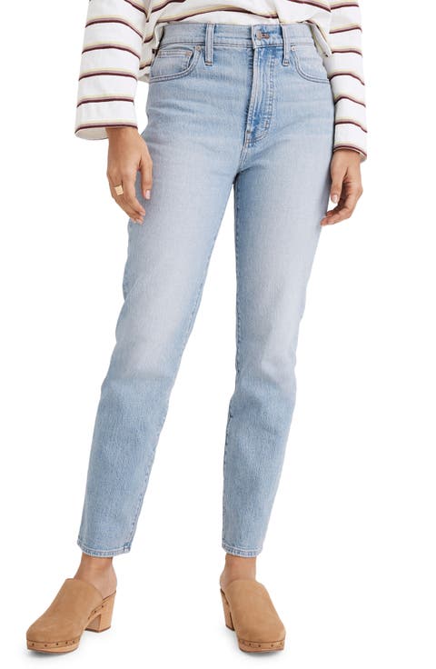 The Perfect High Waist Tapered Jeans (Fiore Wash)