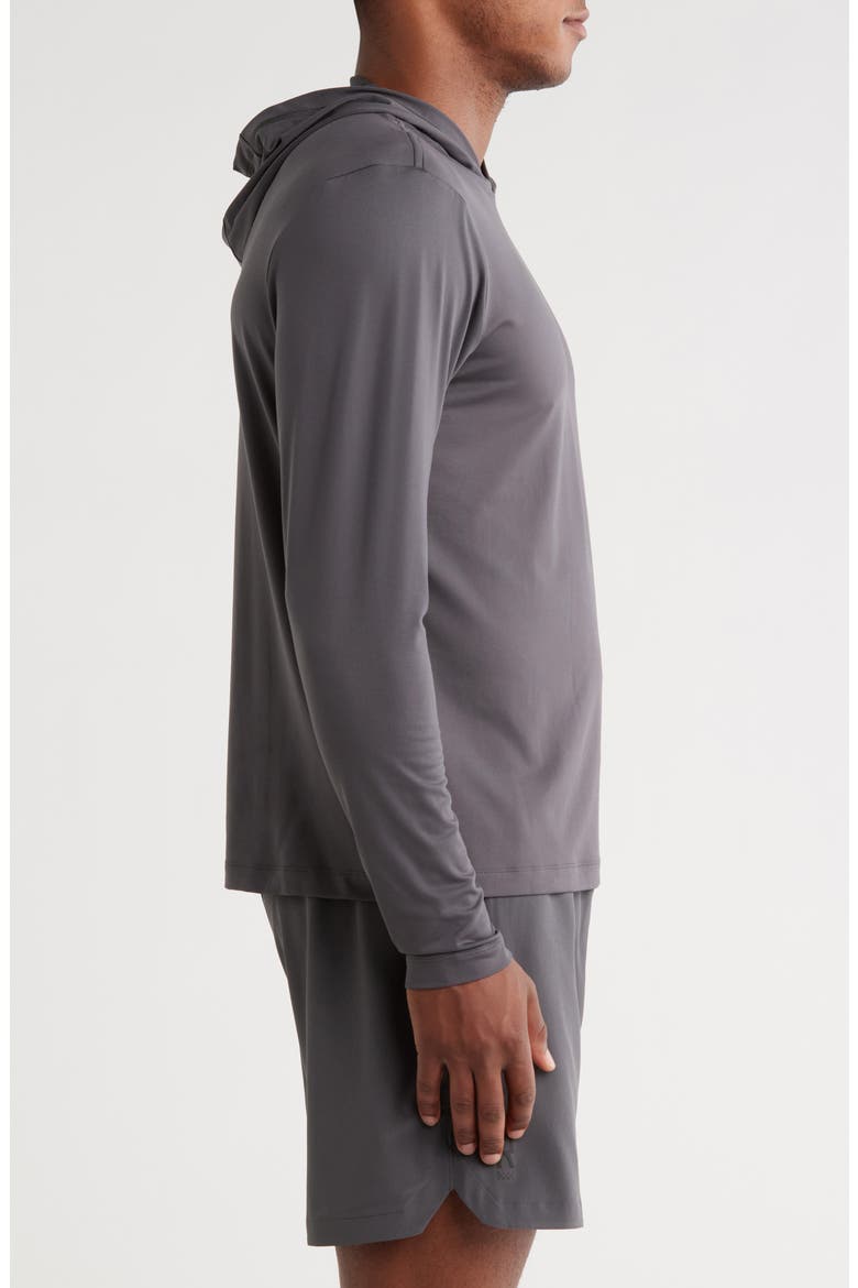 Base Train Lightweight Hoodie, Alternate, color, ASPHALT