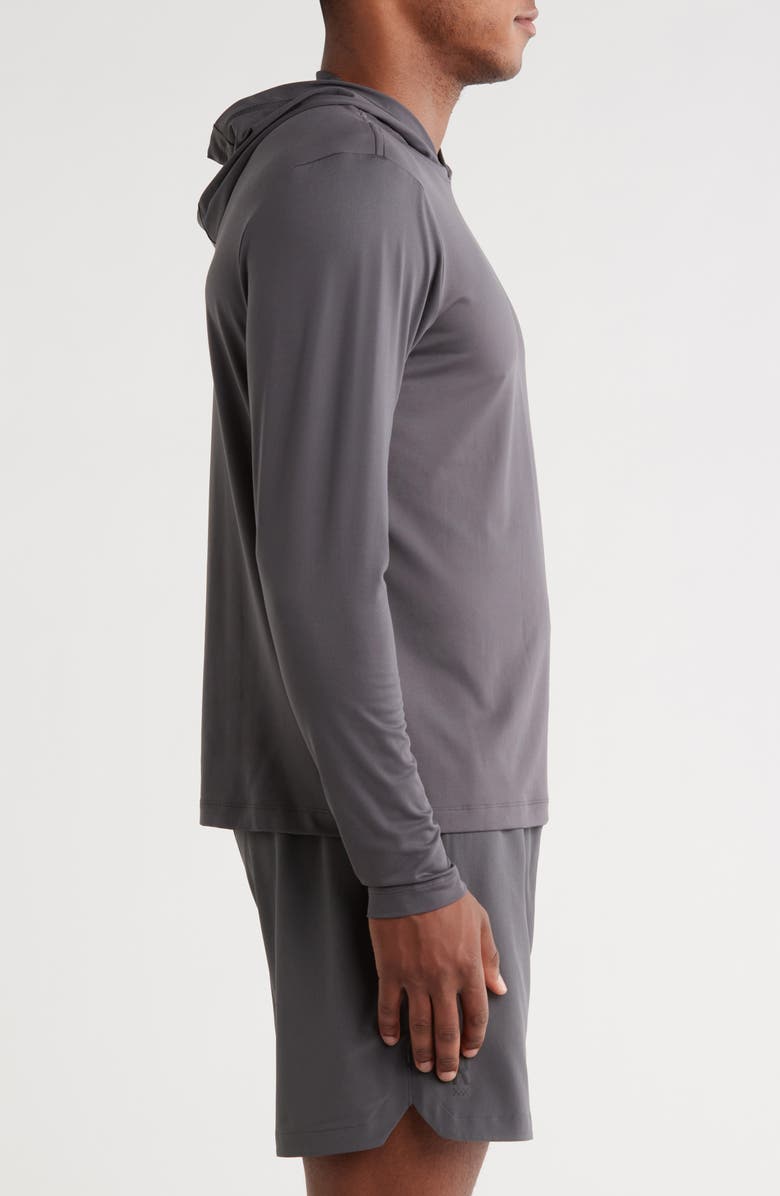 Rhone Base Train Lightweight Hoodie, Alternate, color, Asphalt