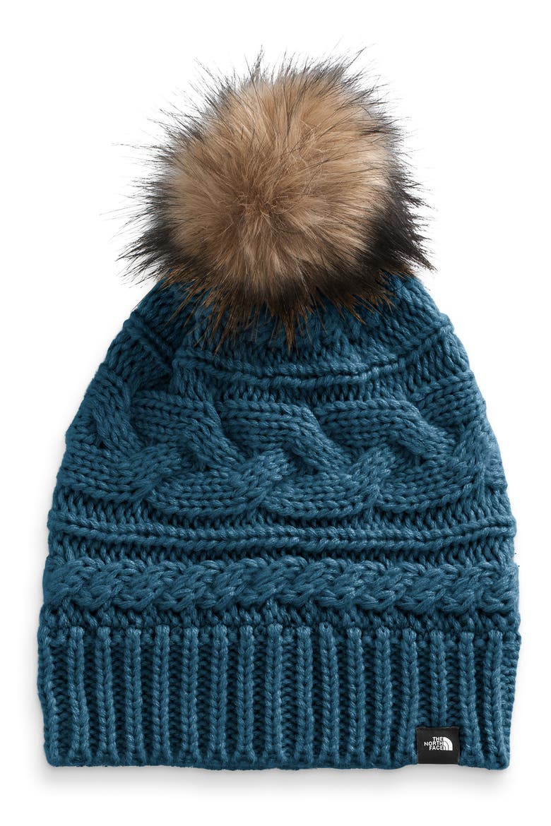 Triple Cable Beanie, Main, color, MONTEREY BLUE