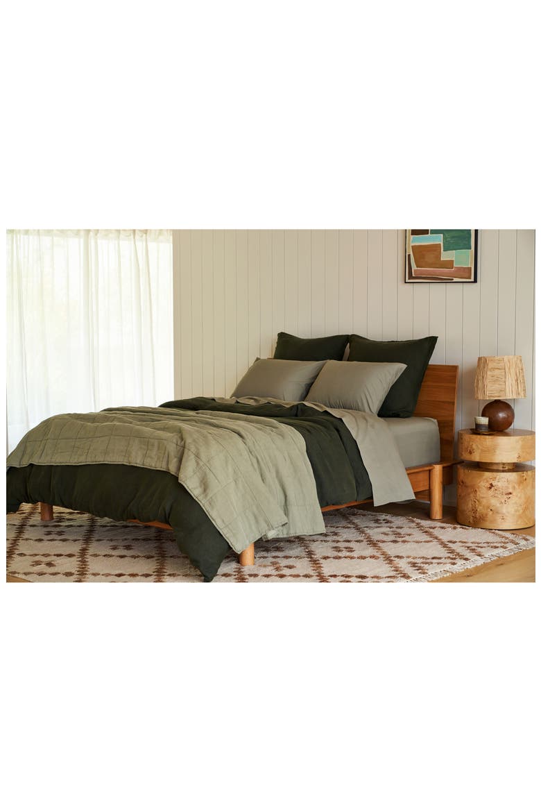 Linen Box Quilt, Alternate, color, MOSS