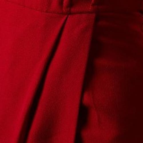Coast Volume Sleeve Corset Column Maxi Dress In Burgundy