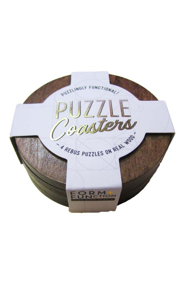 Project Genius Puzzle Coasters, Main, color, 
