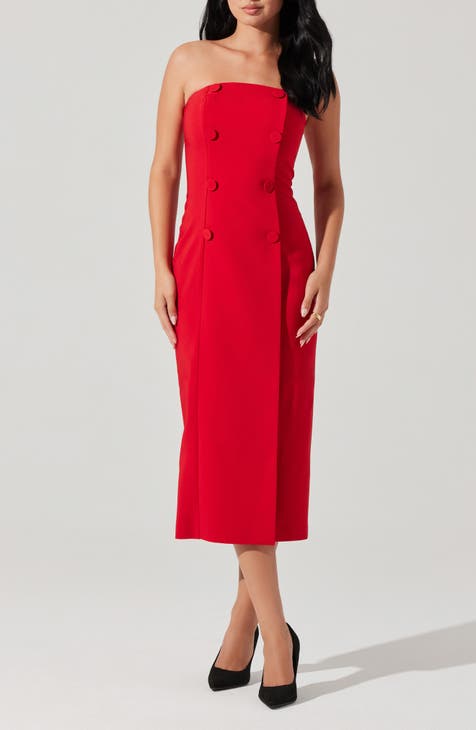 Nordstrom red dress sale best sale