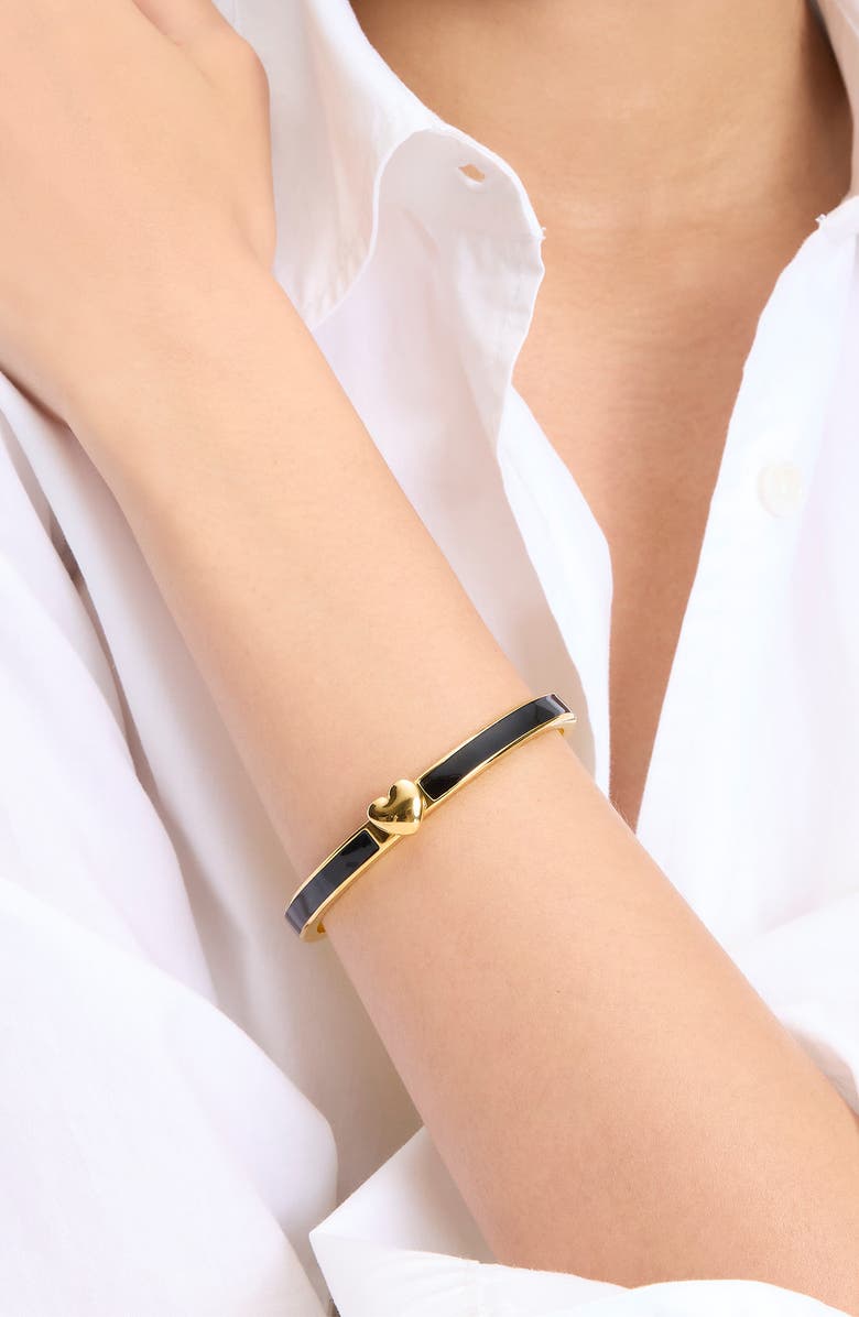 Kate Spade New York enamel hinged bangle, Alternate, color, 