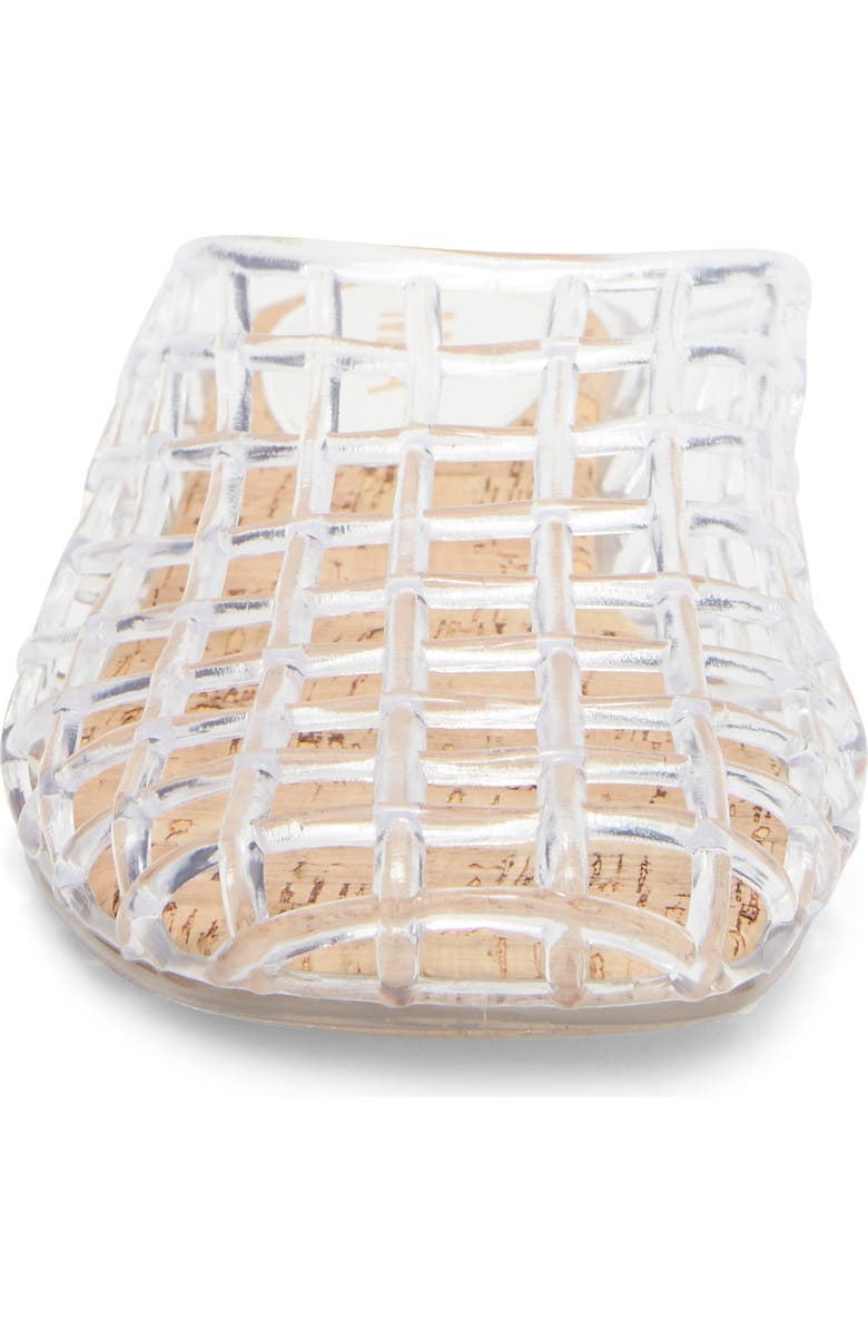 MIA Sophie Clear Woven Mule, Alternate, color, Clear