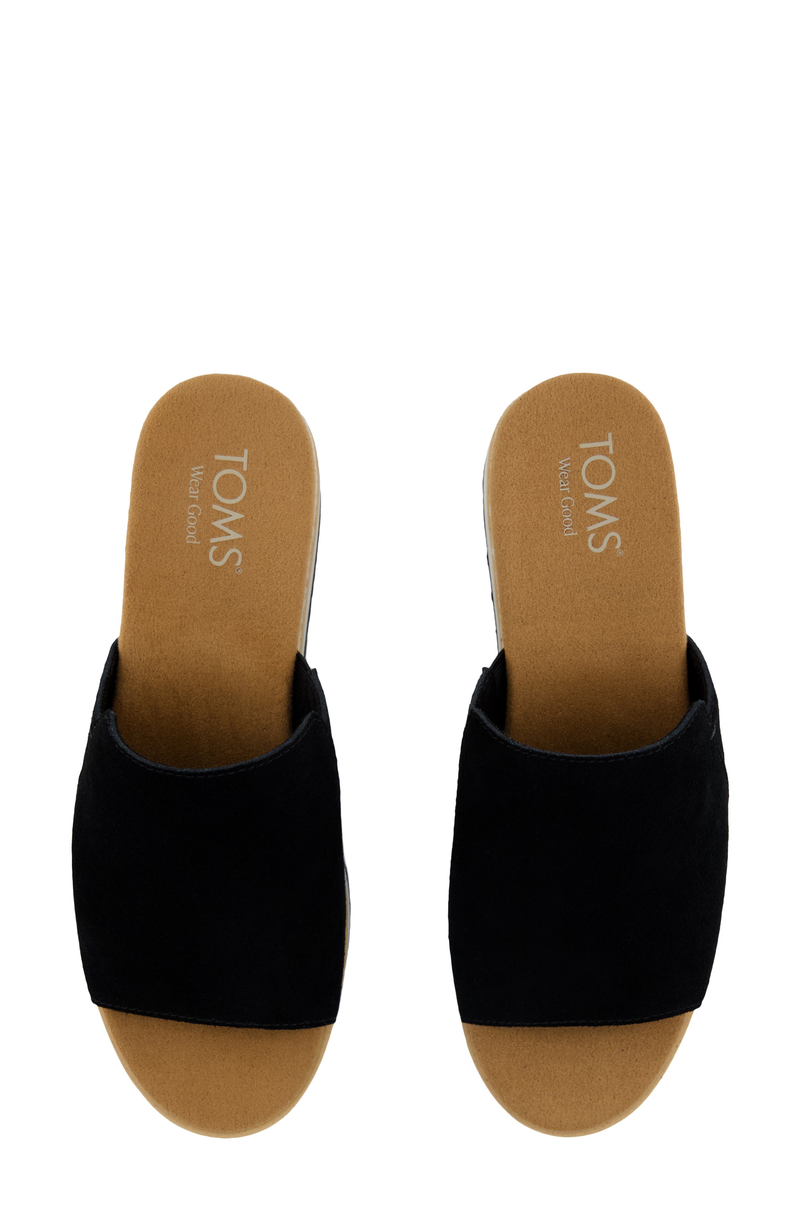 TOMS Diana Mule Sandal, Alternate, color, Black