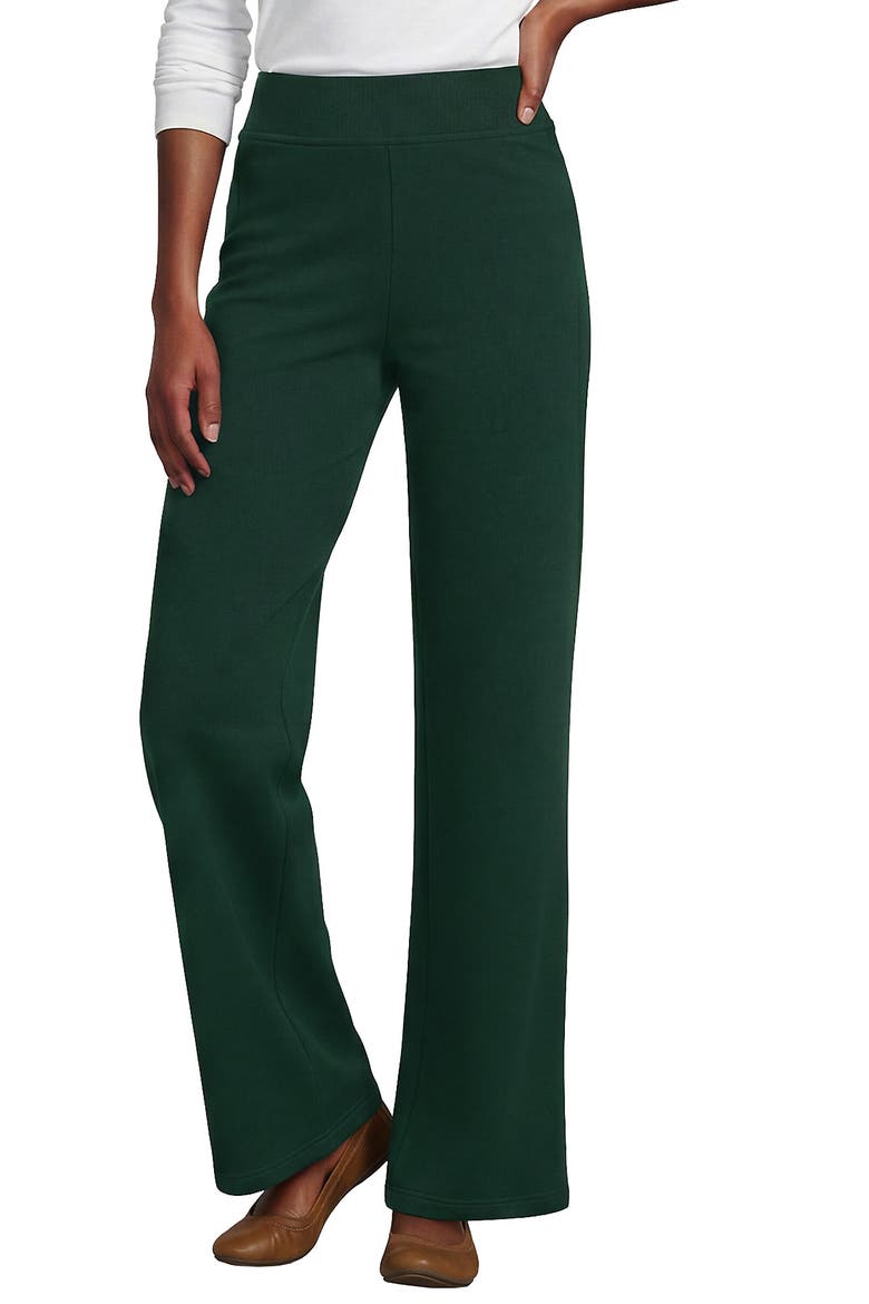 Serious Sweats High Rise Fleece Lined Straight Leg Pants, Main, color, Pine