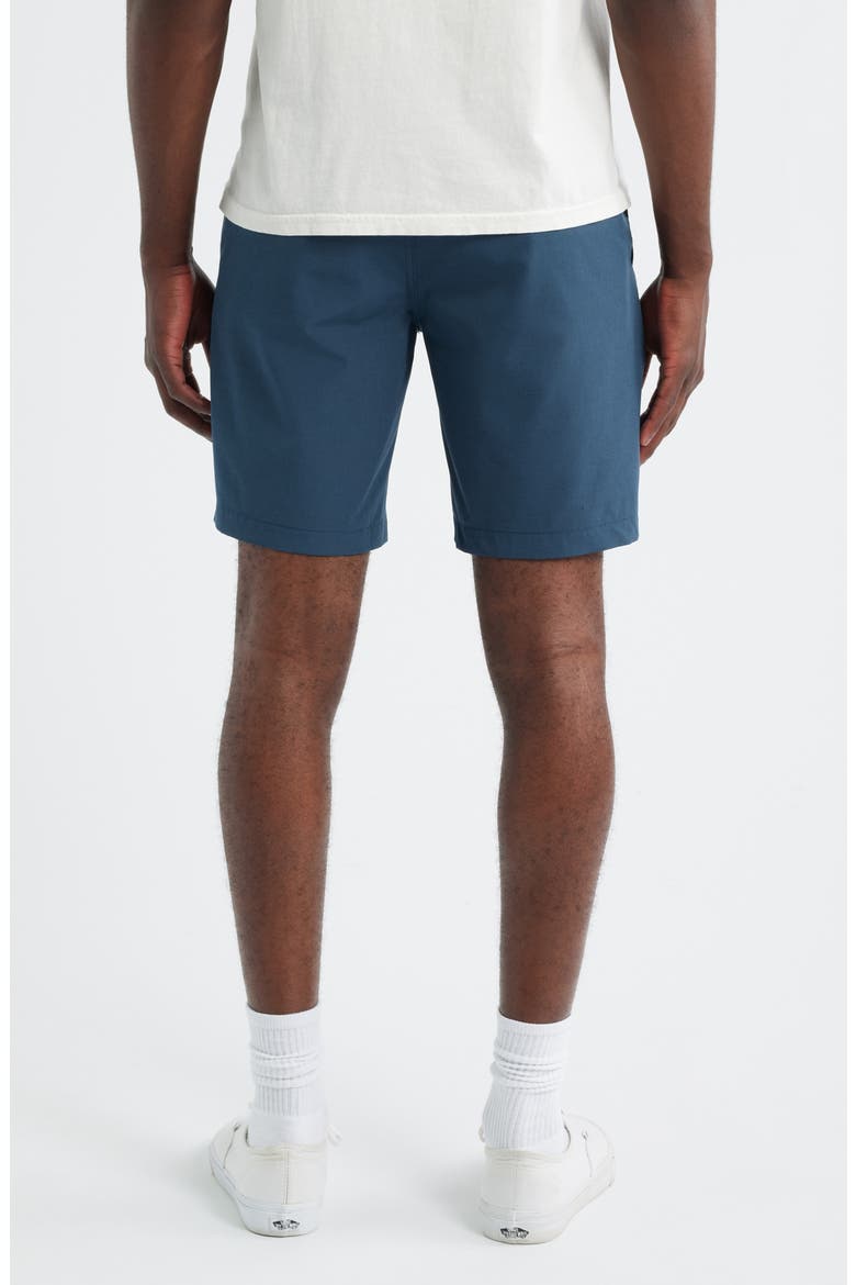 Hytide Flat Front Hybrid Performance Shorts, Alternate, color, NAVY