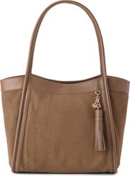 Brahmin Bailee Snake Embossed Leather Tote