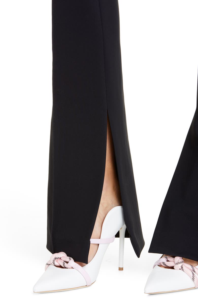 Adam Lippes Side Slit Bonded Neoprene Pants, Alternate, color,