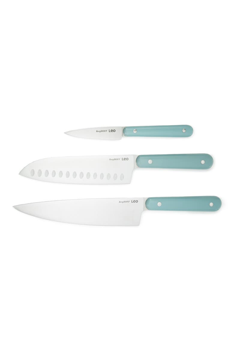 Slate 3-Piece Stainless Steel Knife Set, Main, color, SLATE
