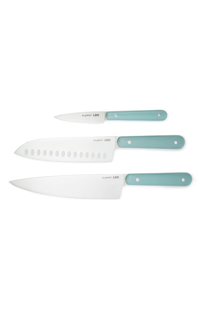 BergHOFF Slate 3-Piece Stainless Steel Knife Set, Main, color, Slate
