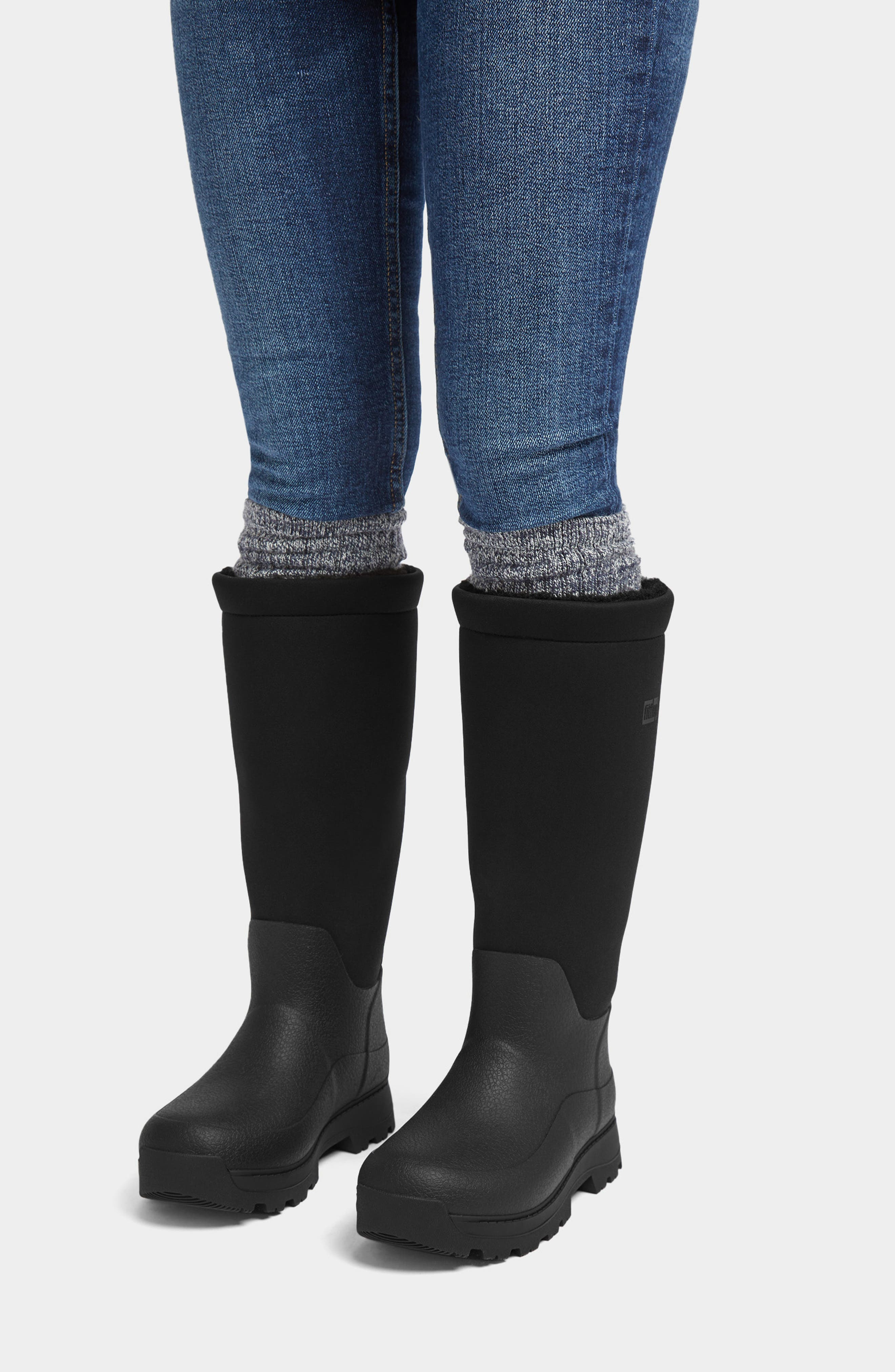 FitFlop WonderWelly Advanced Terrain Fleece Lined Rain Boot, Alternate, color, 