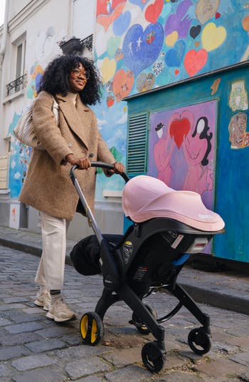 Convertible Infant Car Seat/Compact Stroller System with Base