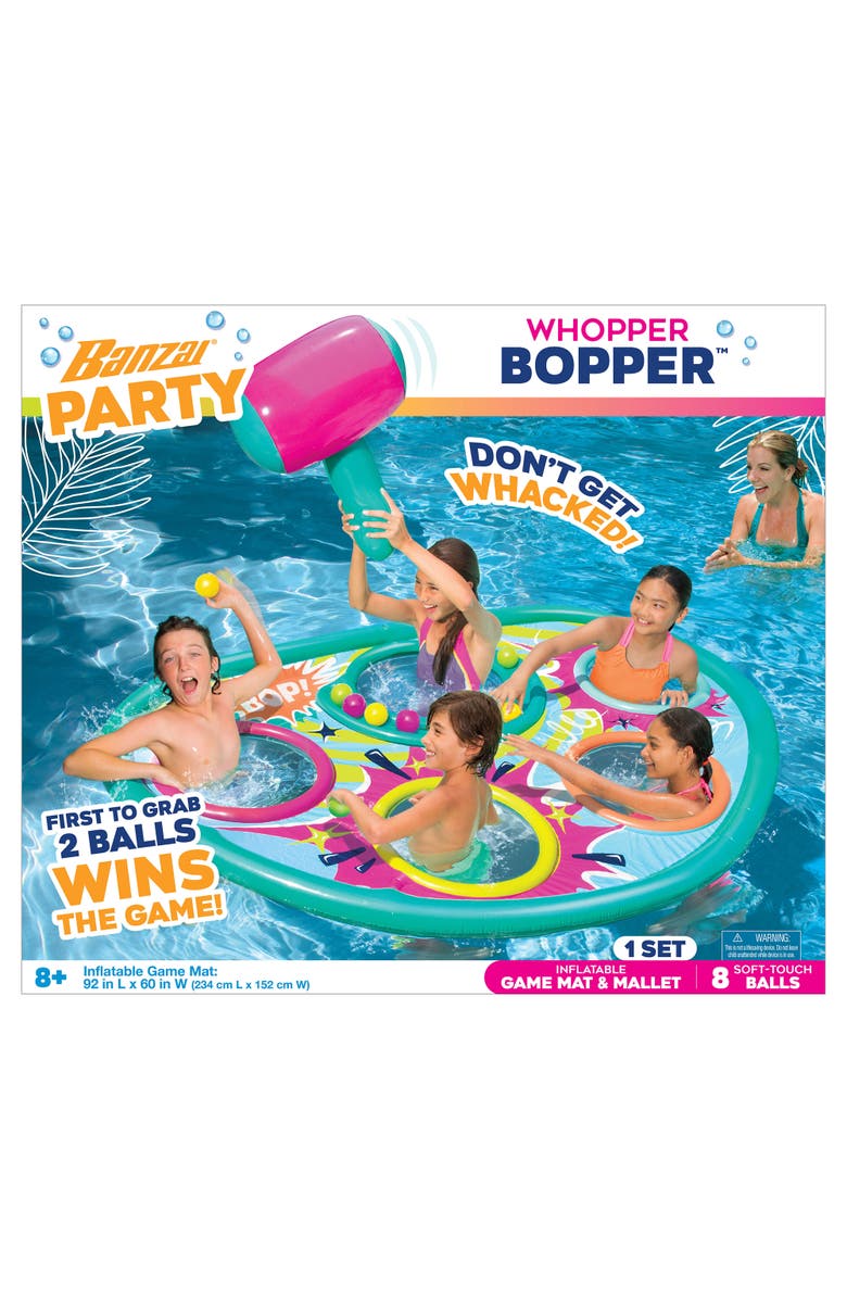 Banzai Whopper Bopper Pool Float Game, Alternate, color, Multicolored