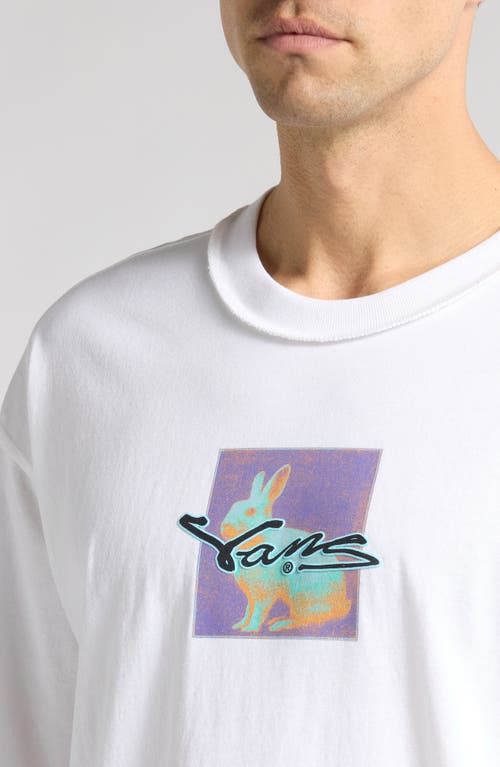 Vans Down The Rabbit Hole Oversize Graphic T-shirt In White