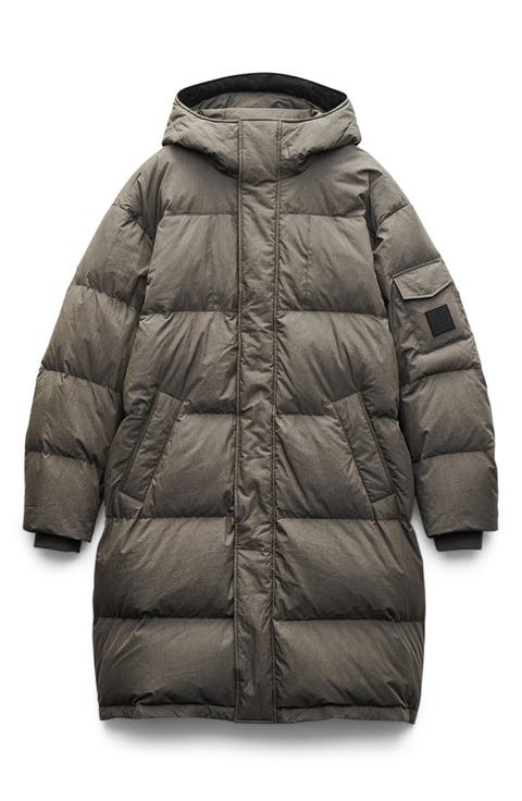 Victor Down & Feather Fill Cotton Blend Coat