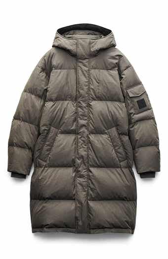 Victor Down & Feather Fill Cotton Blend Coat