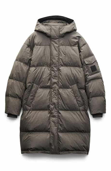 Victor Down & Feather Fill Cotton Blend Coat
