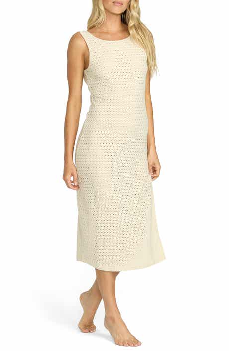 Billabong Eyelet Cover-Up Midi Dress