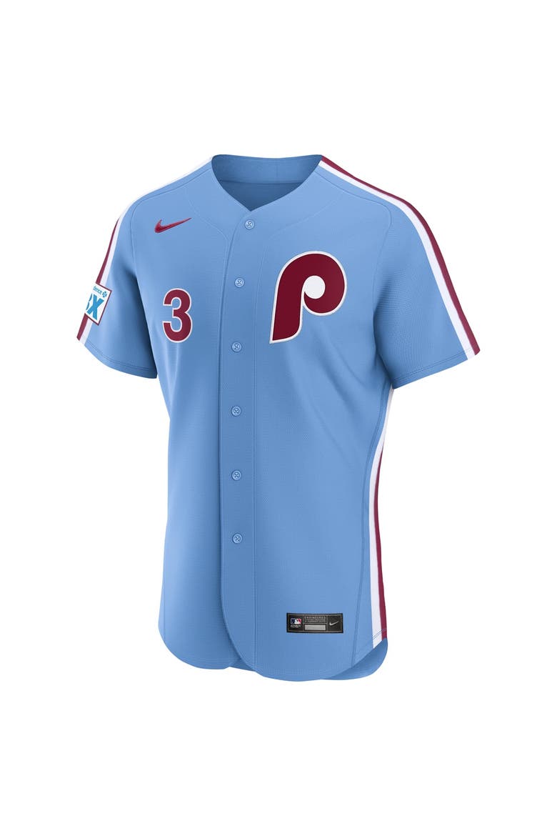 Men's Nike Bryce Harper Light Blue Philadelphia Phillies Alternate Authentic Sponsor Patch Jersey, Alternate, color, Light Blue