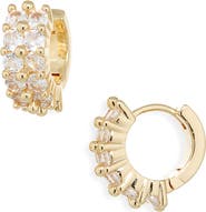 NORDSTROM RACK Double Row Huggie Hoop Earrings