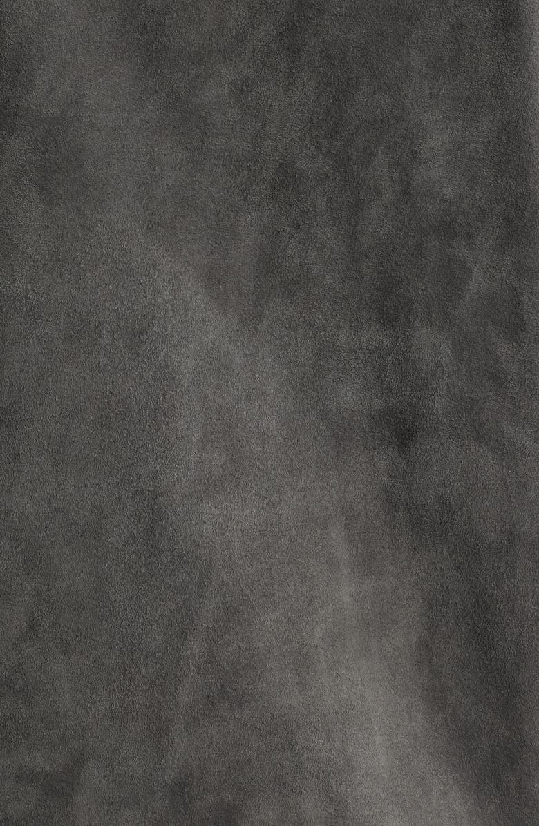 FRAME Suede Trucker Jacket, Alternate, color, Dark Grey