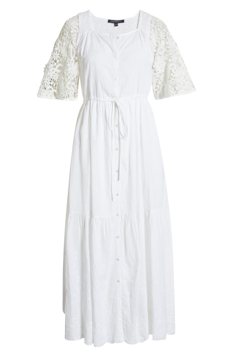 French Connection Cecily Broderie Anglaise Maxi Dress, Alternate, color,