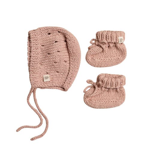 Bonnet & Booties Pointelle Set