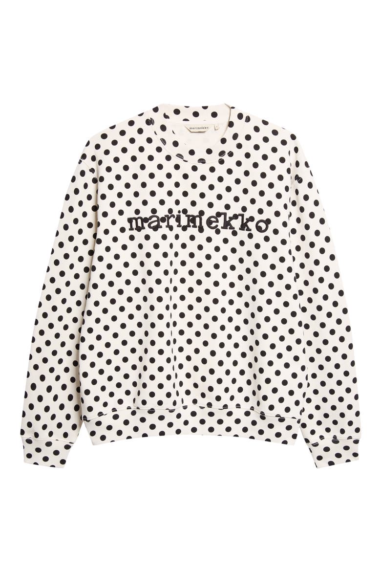 Leiot Pallo Kioski Logo Sweatshirt, Main, color, OFF WHITE BLACK