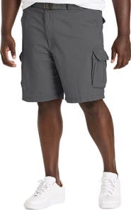 True Nation by DXL Big & Tall Belted Cargo Shorts