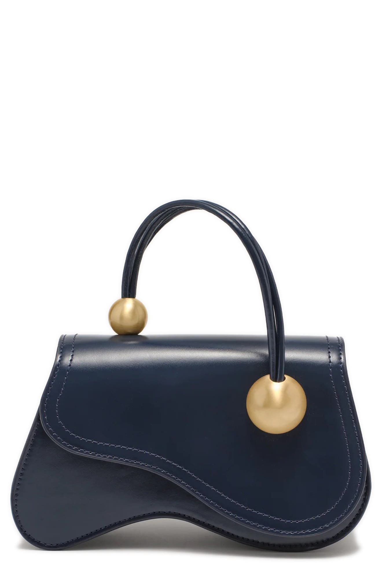 Cult Gaia Kazia Leather Crossbody Bag, Main, color, 