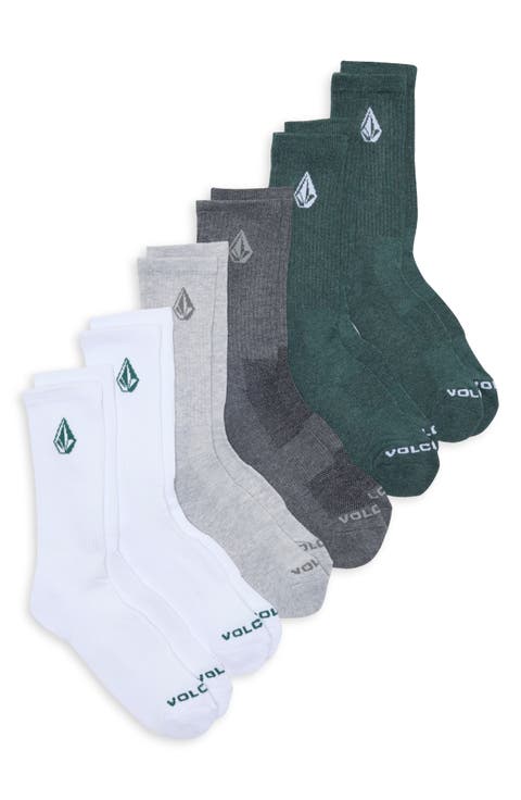 6-Pack Athletic Crew Socks