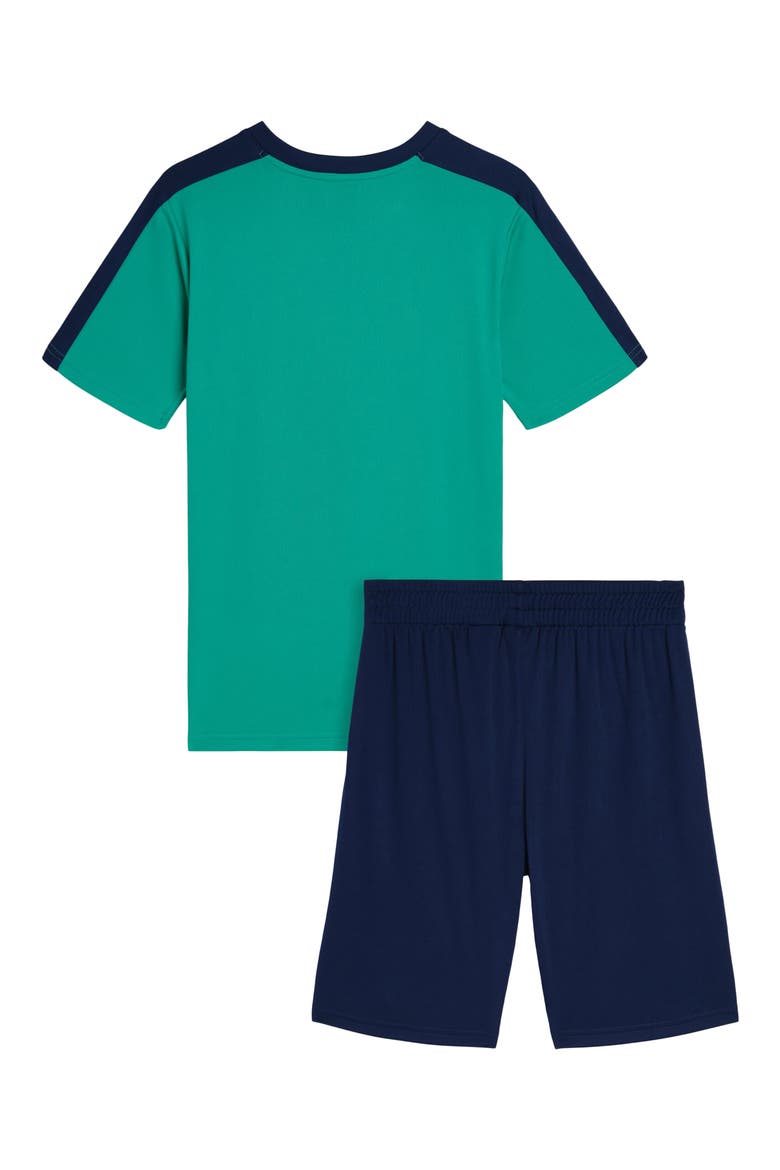 Kids' Logo Graphic T-Shirt & Shorts Set, Alternate, color, TEAL TINT