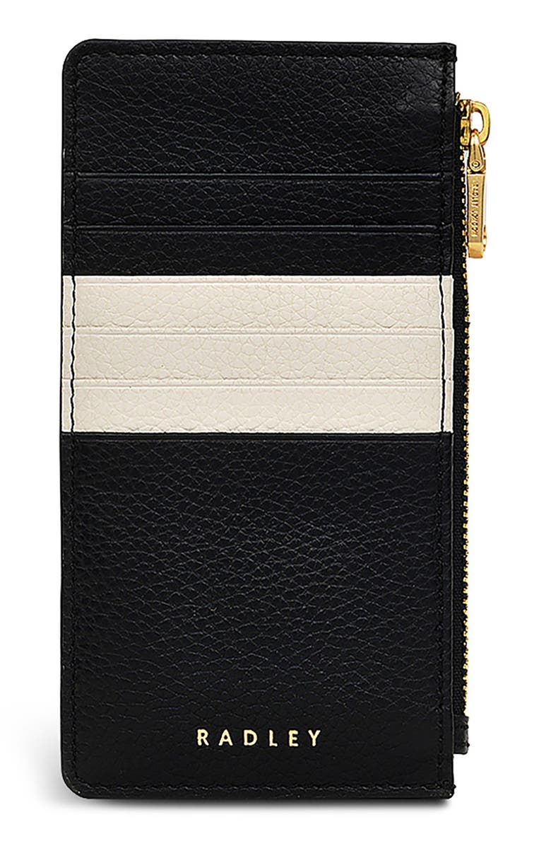 Radley Bishops Lane Leather Zip Wallet, Main, color, Black
