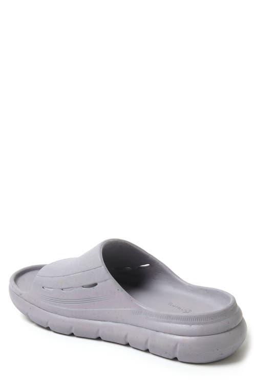 Dearfoams Powell Slide Sandal In Gray