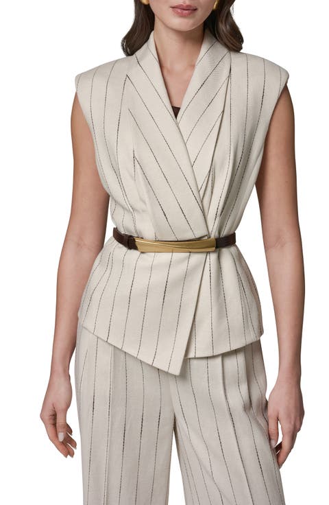 Sleeveless Belted Vest