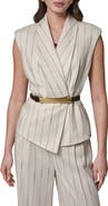Donna Karan New York Sleeveless Belted Vest