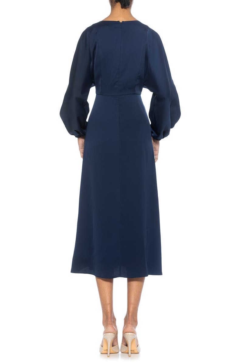 Alexia Admor Constance Fit & Flare Dress, Alternate, color, Navy