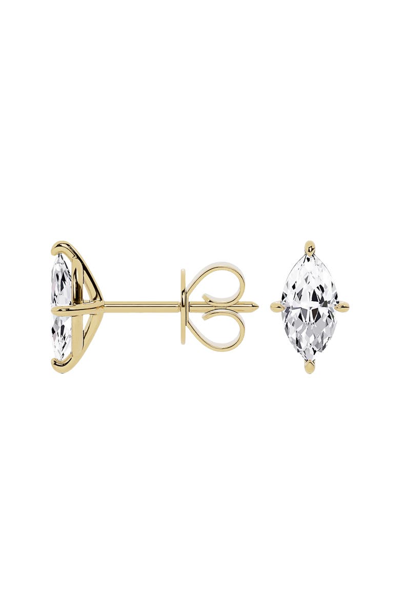 Jennifer Fisher 18K Gold Marquise Lab Created Diamond Stud Earrings, Alternate, color, 18K Yellow Gold